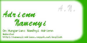 adrienn namenyi business card